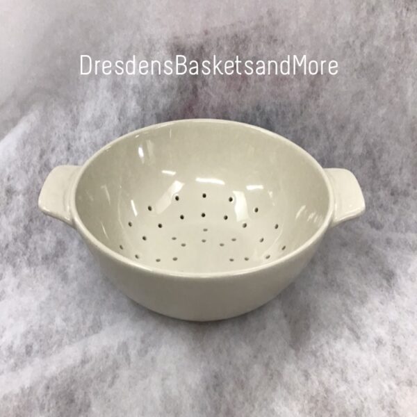 Large Colander Longaberger Woven Traditions Ivory