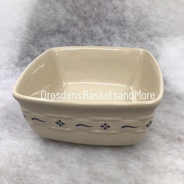 Longaberger Woven Traditions Blue Soft Square Serving Bowl