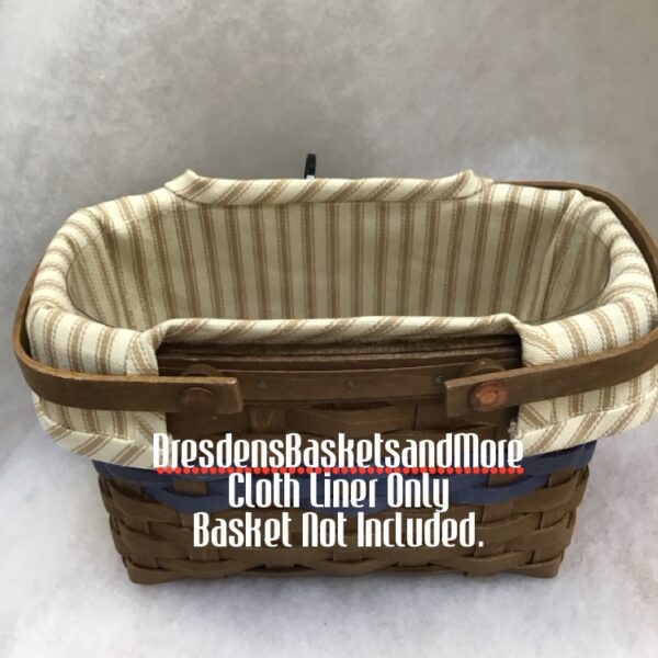 America's Basket Festival 2025 Khaki Ticking Stripe Liner