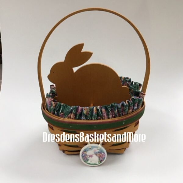Longaberger 1999 Large Easter Combo w/ Wood Divider & Tie on