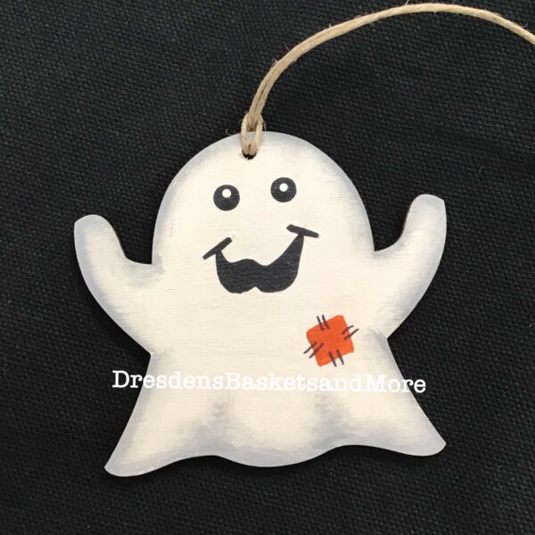 Ghost Hand Painted Tie On