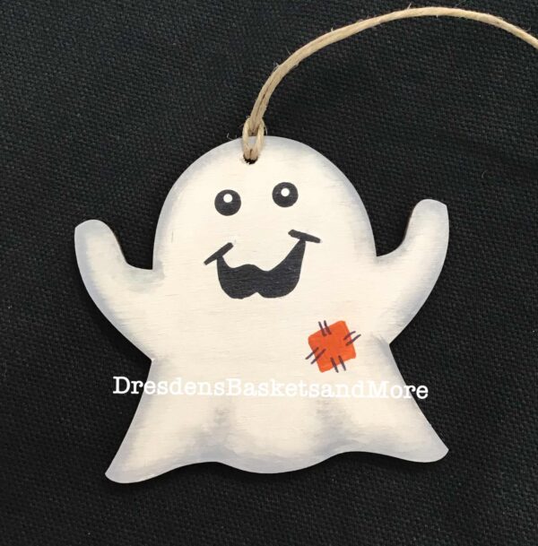 Ghost Hand Painted Tie On