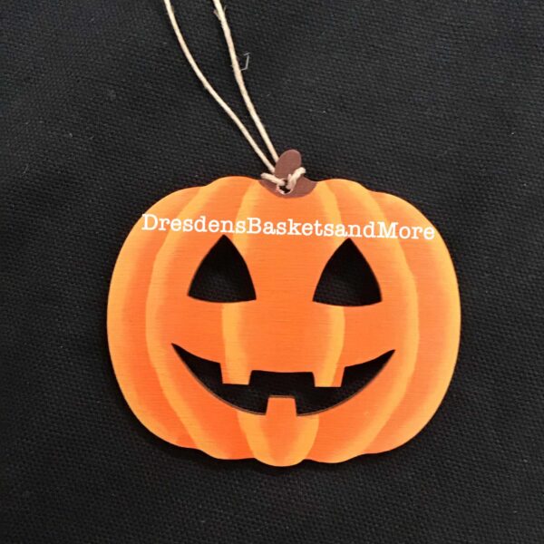 Jack O Lantern Hand Painted Tie On