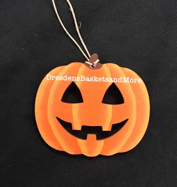 Jack O Lantern Hand Painted Tie On