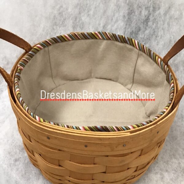 Darning Cloth Liner Tan with Sisters Stripe Trim