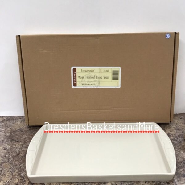Longaberger Ivory Baking Sheet NIB