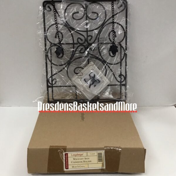 Longaberger Wrought Iron Cookbook Holder NIB