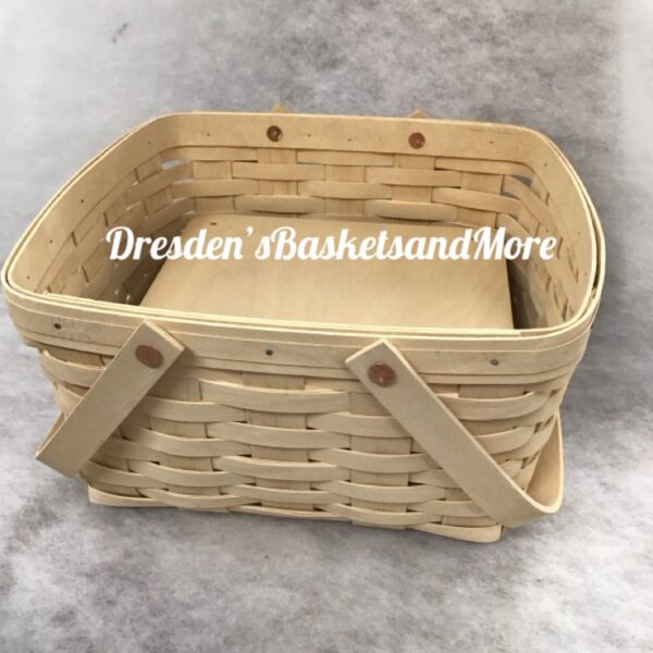 Cake Longaberger Soft White Basket w/Riser