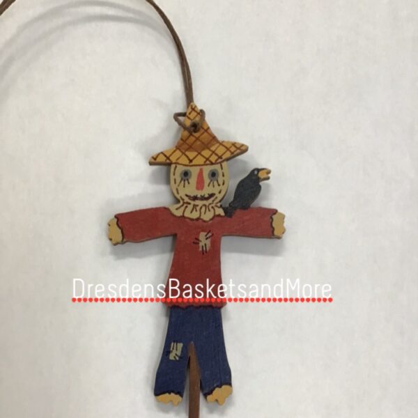 Scarecrow Hand Painted Tie On
