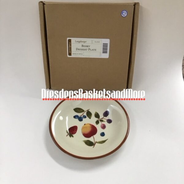 Longaberger Berry Dessert Plate NIB