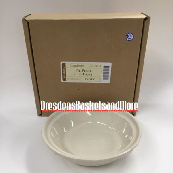 Ivory Longaberger 6" Pie Plate