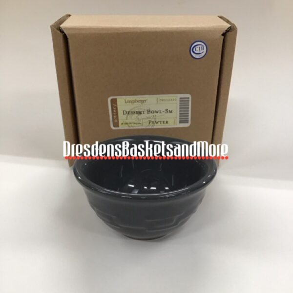 Longaberger Pewter Dessert Bowl NIB