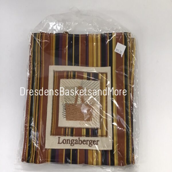 Longaberger Autumn Stripe Tote