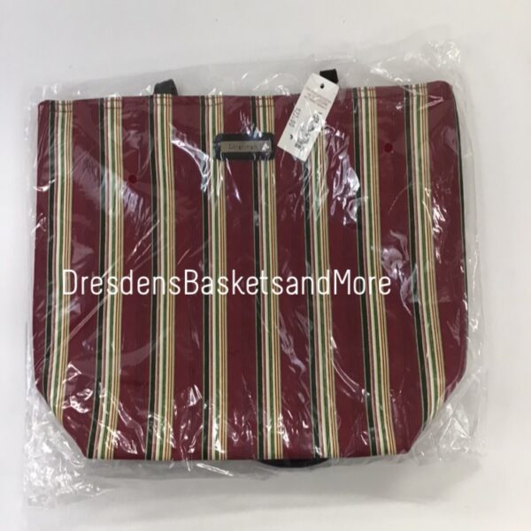 Holiday Stripe Tote Bag