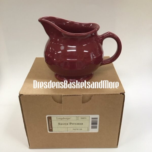 Longaberger Paprika Sauce Pitcher NIB*