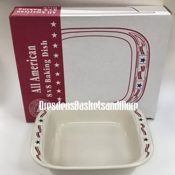 Longaberger All American 8X8 Baking Dish NIB