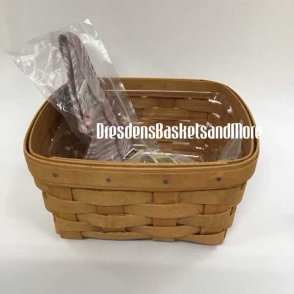 Medium Berry Longaberger Warm Brown Basket w/Liner