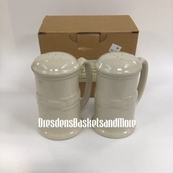 Ivory Longaberger Stovetop Salt & Pepper Shakers