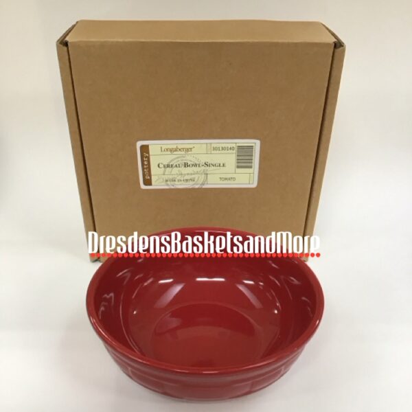 Longaberger Tomato Cereal Bowl NIB