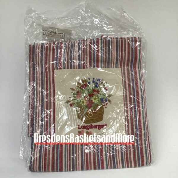 Market Stripe Longaberger Tote Bag