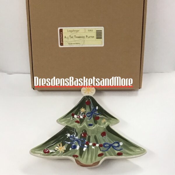 Longaberger All The Trimmings Platter NIB