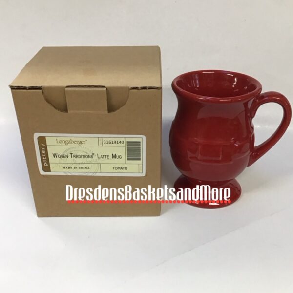 Longaberger Tomato Latte Mug NIB