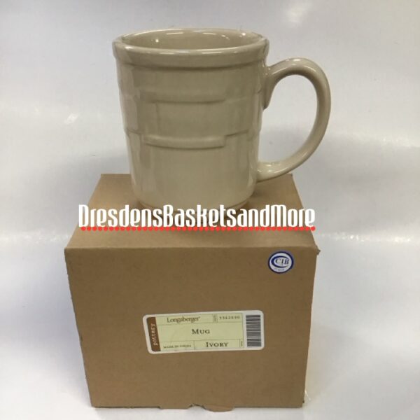 Longaberger Ivory Mug NIB