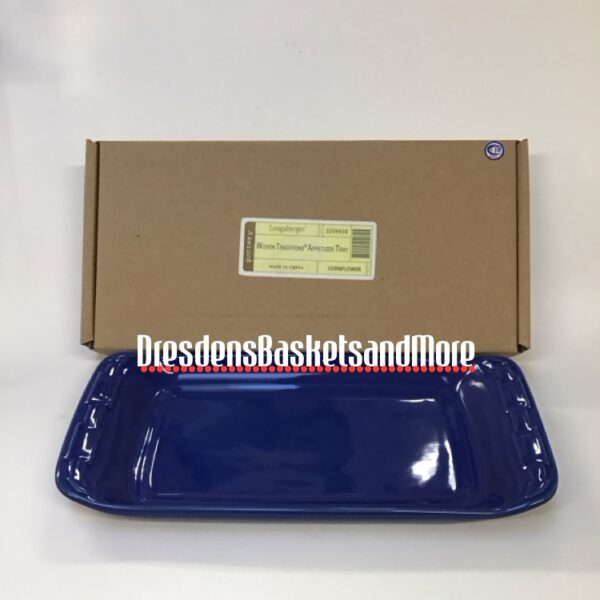 Longaberger Cornflower Appetizer Tray NIB
