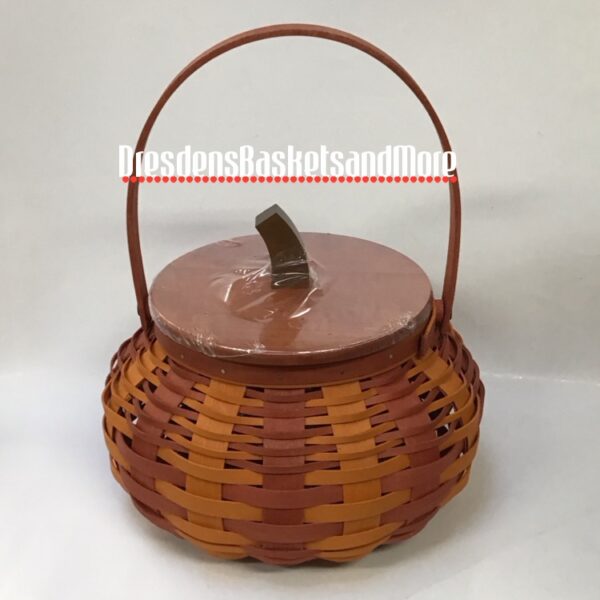 Longaberger 2016 Halloween Pumpkin Basket w/ Protector & Lid