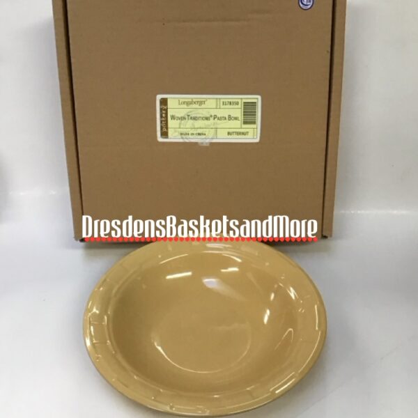Longaberger Butternut Small Pasta Bowl NIB