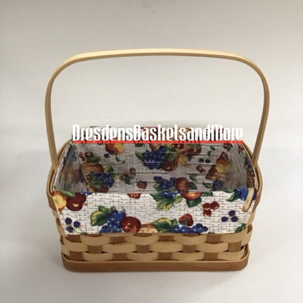 Two Pint Longaberger  Cherry & Natural Basket Combo