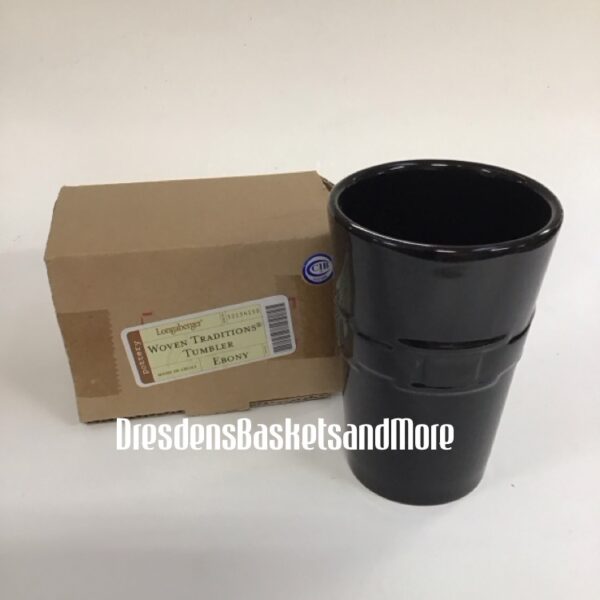 Longaberger Ebony Tumbler NIB