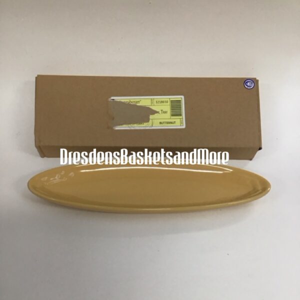 Woven Traditions Long Oval Tray Butternut NIB*