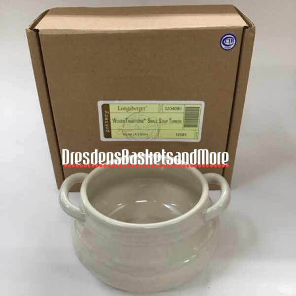 Longaberger Ivory Small Soup Tureen NIB