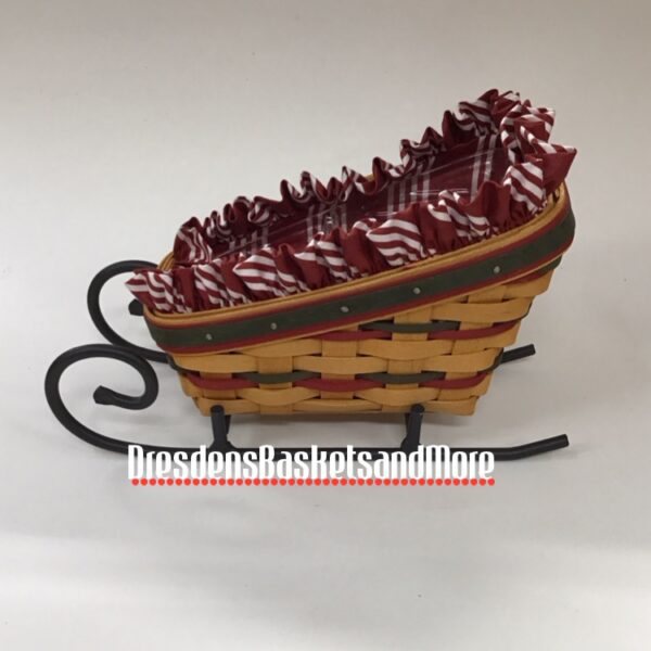Longaberger 1998 Dash Away Basket Combo W/ Wrought Iron Runners