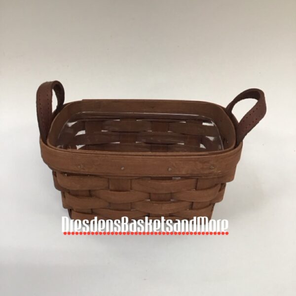 Rich Brown Longaberger Tea Basket