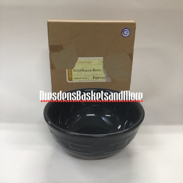 Longaberger Pewter Soup/Salad Bowl NIB