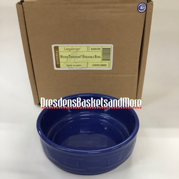 Longaberger Cornflower Stackable Bowl NIB