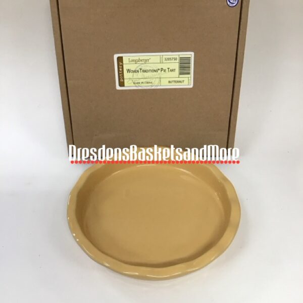 Longaberger Butternut Pie Tart NIB