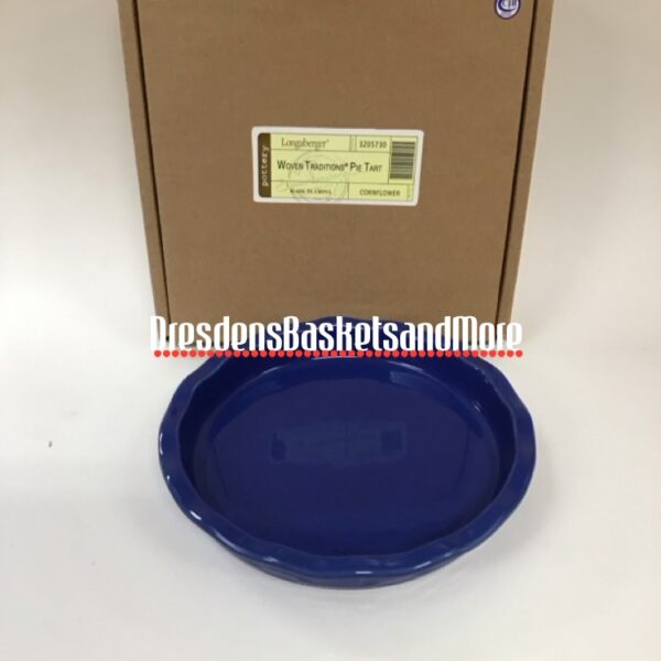 Longaberger Cornflower Pie Tart NIB