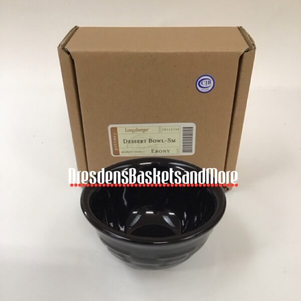 Longaberger Ebony Dessert Bowl NIB