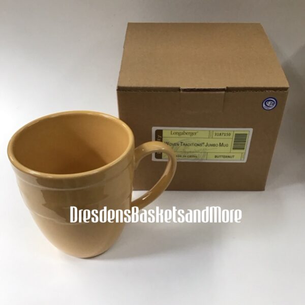 Longaberger Butternut Jumbo Mug NIB