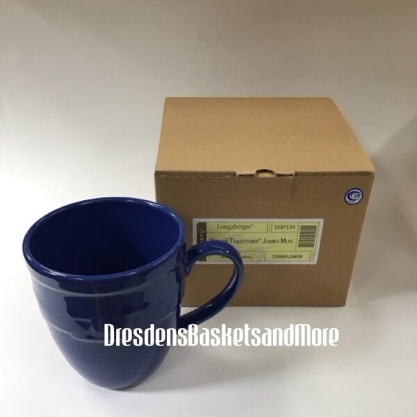 Longaberger Cornflower Jumbo Mug NIB