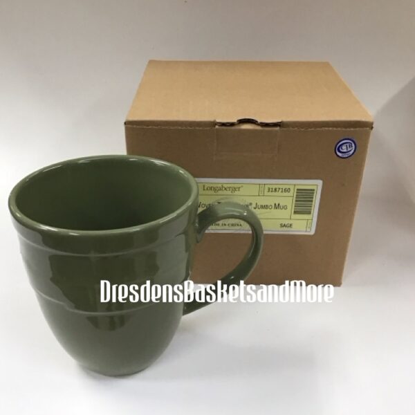 Longaberger Sage Jumbo Mug NIB