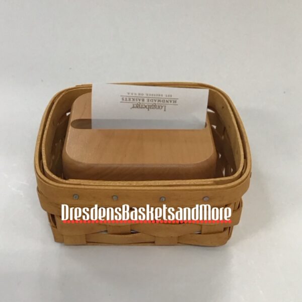 Longaberger 2001 Stuck On You Basket W/ Protector & Slotted Lid