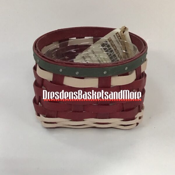 Longaberger 2015 Holiday Booking Red Basket w/ Protector