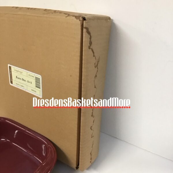Longaberger Paprika 8X8 Baking Dish NIB*