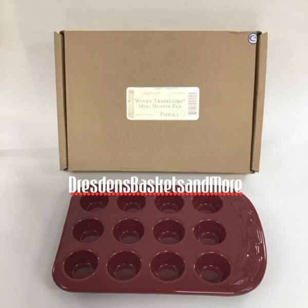 Longaberger Paprika Mini Muffin Pan NIB