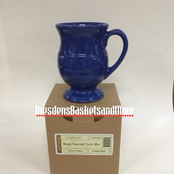 Longaberger Cornflower Latte Mug NIB