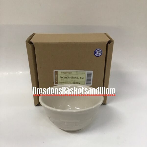 Longaberger Ivory Dessert Bowl NIB